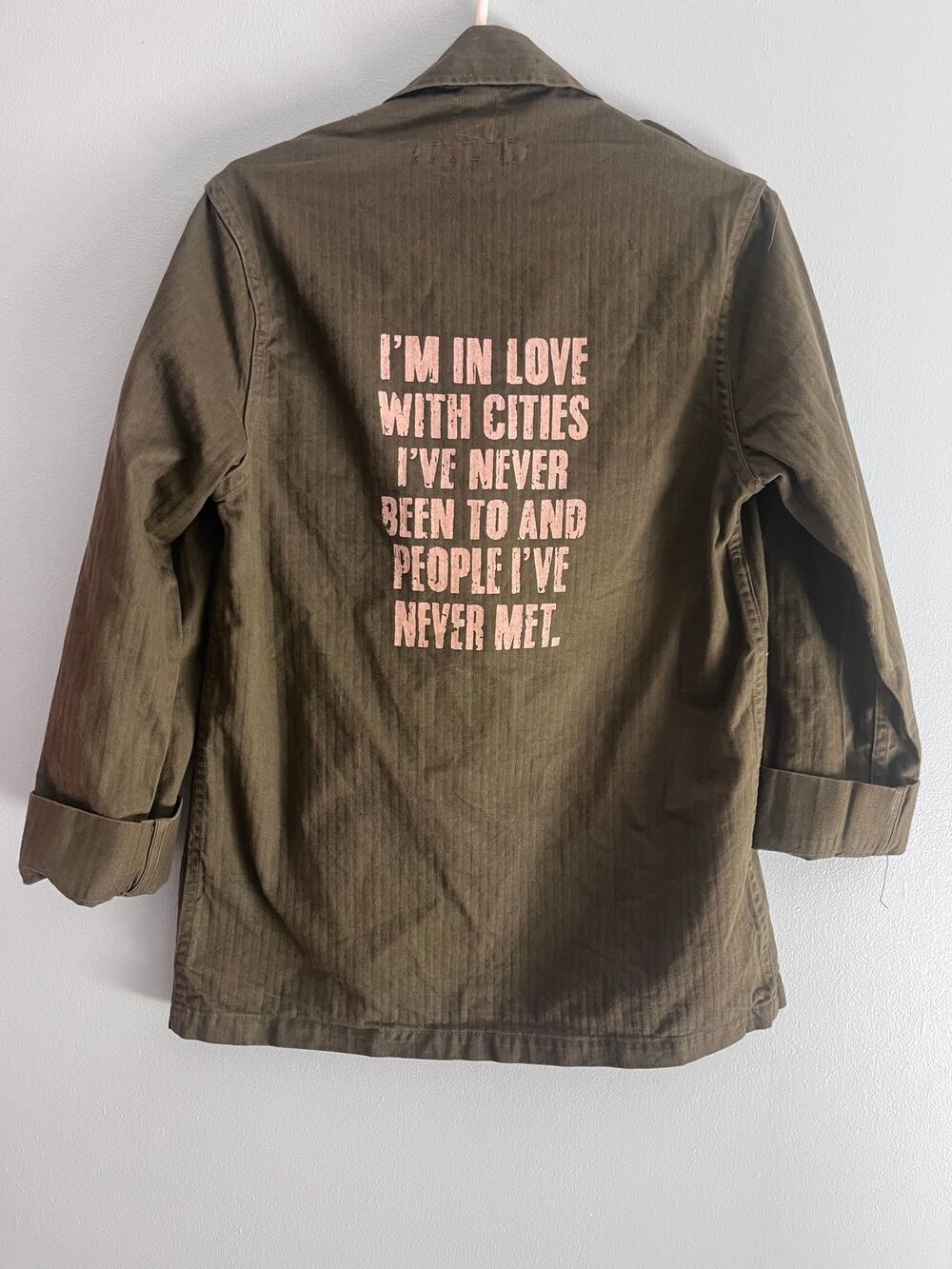 Custom Army Green Bomber Jacket